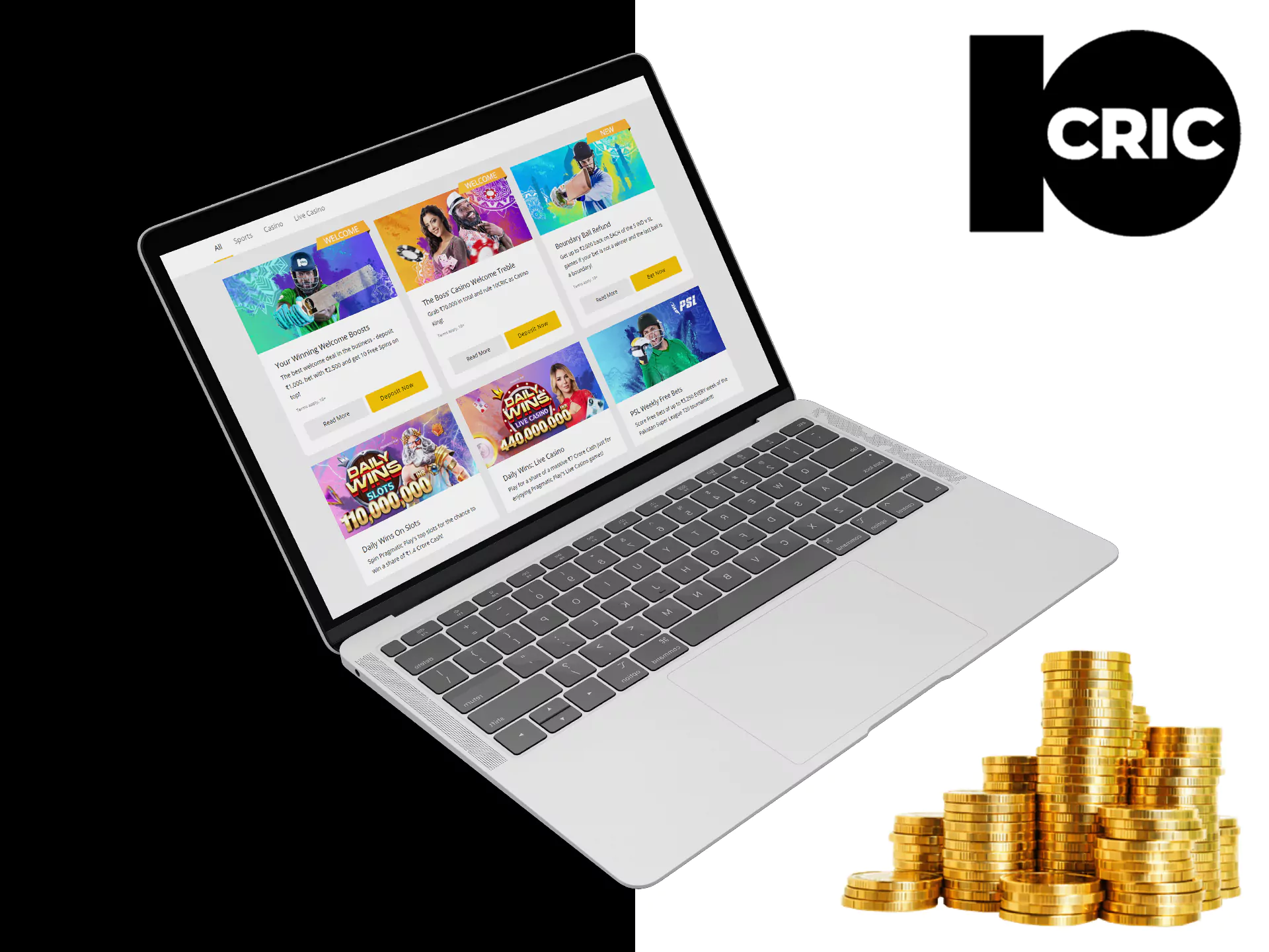 Get your welcome and first deposit bonuses.