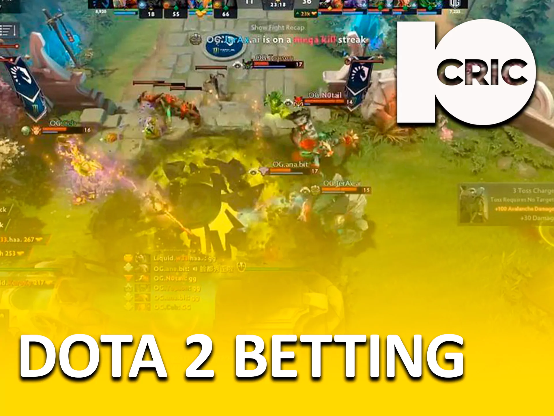 Place bets on international Dota championships at 10cric.