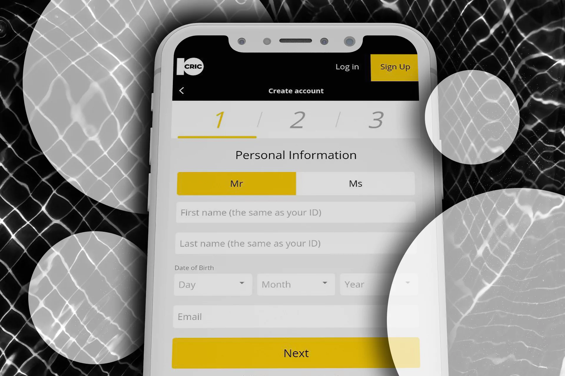 You can register a new 10Cric account through the app.