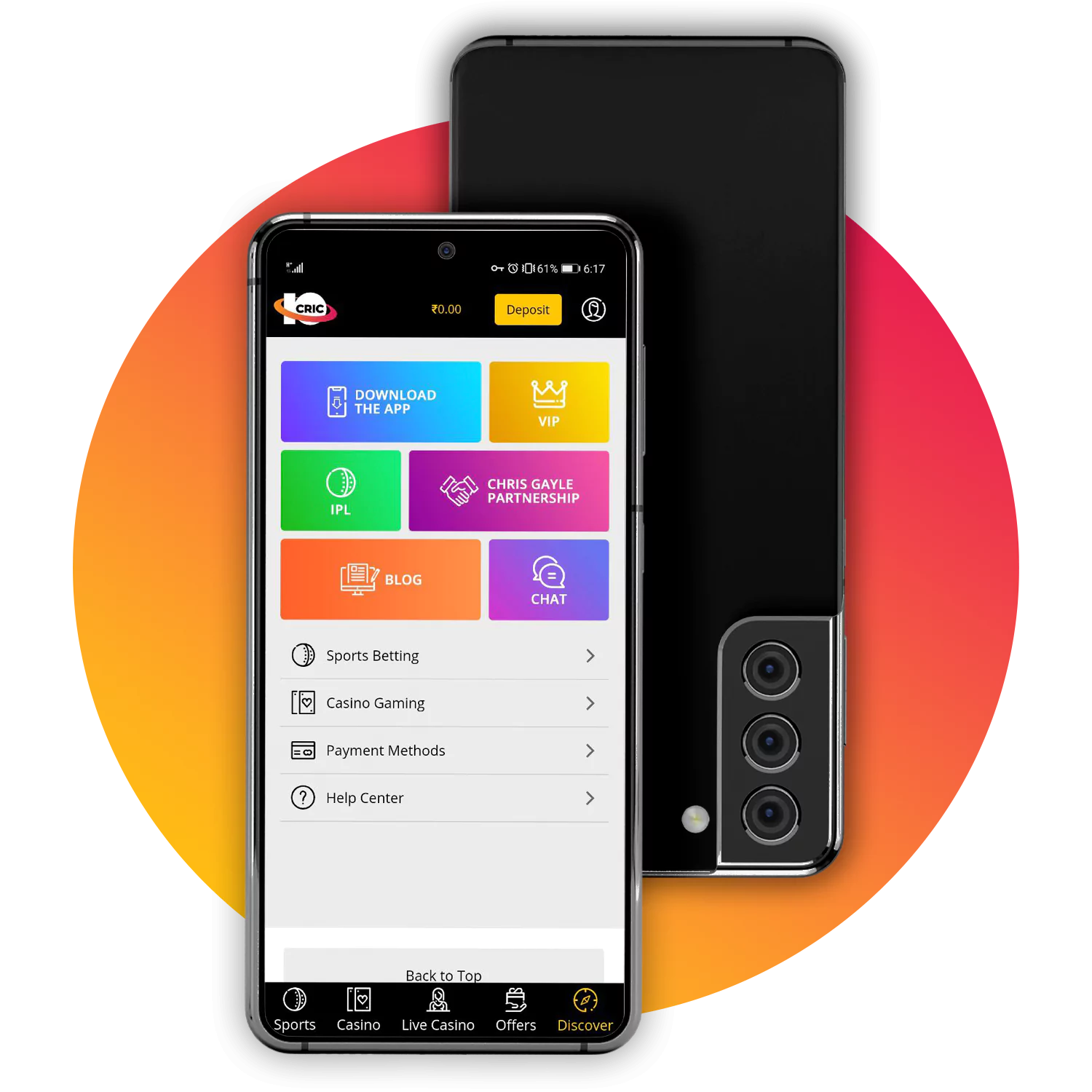 Download the 10Cric app for Android and iOS.